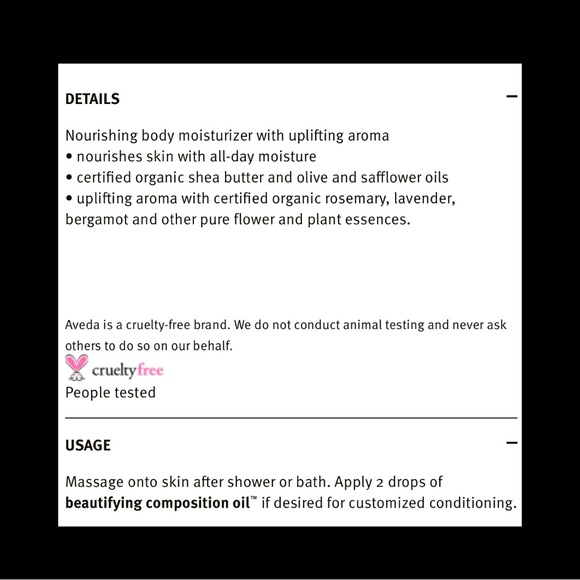 Aveda Beautifying Body Moisturizer - Picture 3 of 3